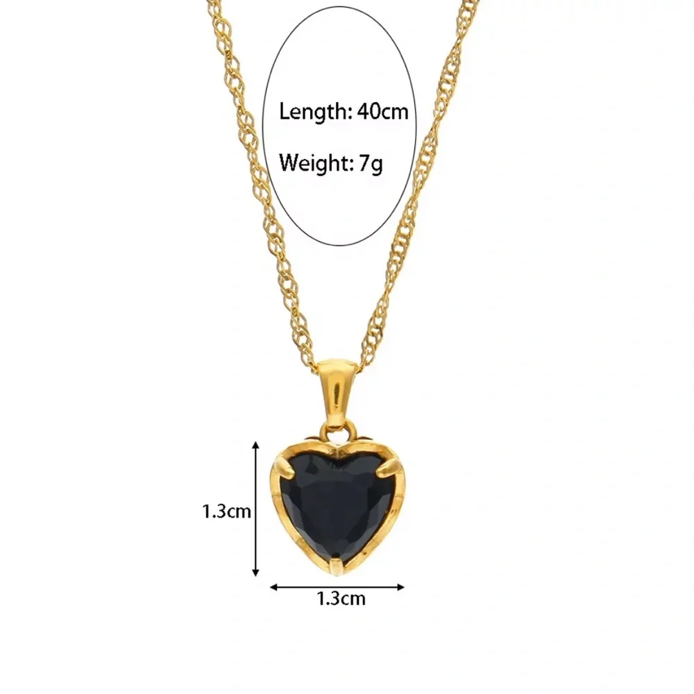 New 18K Gold Choker Pendant Necklace, nice Necklace, cute Necklace - Picture 8 of 8